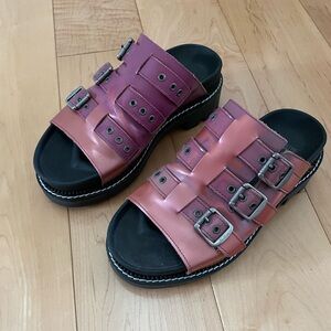 Fluevog 7th Heaven Ora Buckle Sandals
